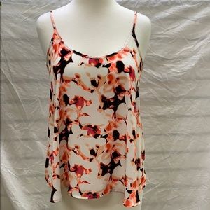 Apt 9 Cream Floral Tank Top